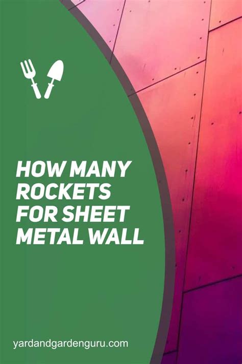 how many rockets for a sheet metal roof|how many rockets metal wall.